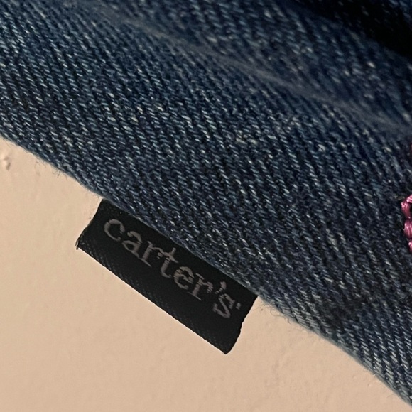 Carter's Blue Jeans with Heart Embroidery - Picture 3 of 4